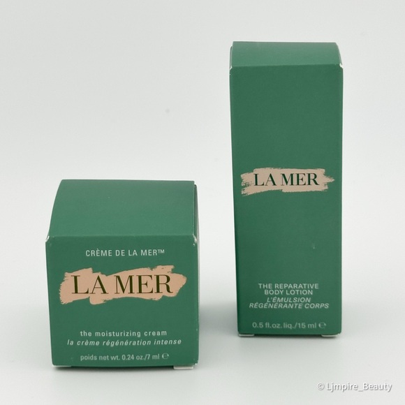 🆕 2 pc LA MER Mini Skincare Set - with The Reparative Body Lotion & Cream NIB - Picture 3 of 10